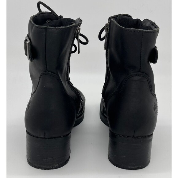 Harley Davidson Motorcycle Boots Evie Women's 11M Black Leather Shoes D83592 - Picture 3 of 16